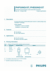 DataSheet PHP30NQ15T pdf